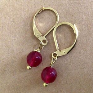 New Ruby Sundance Charm Earrings